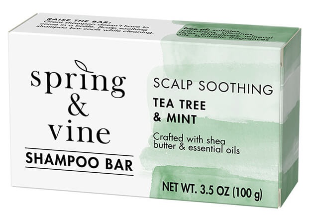 Spring & Vine Tea Tree & Mint Scalp Soothing Shampoo Bar