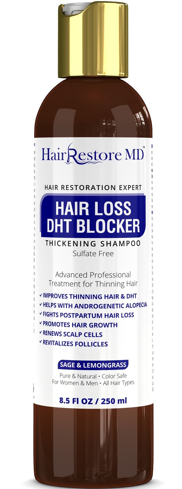 Botanical Green Care "Sage & Lemongrass" Hair Loss Dht Blocker Sulfate-free Shampoo