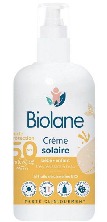 Biolane Crème Solaire SPF50 Pour Enfant Et Peau Sensible