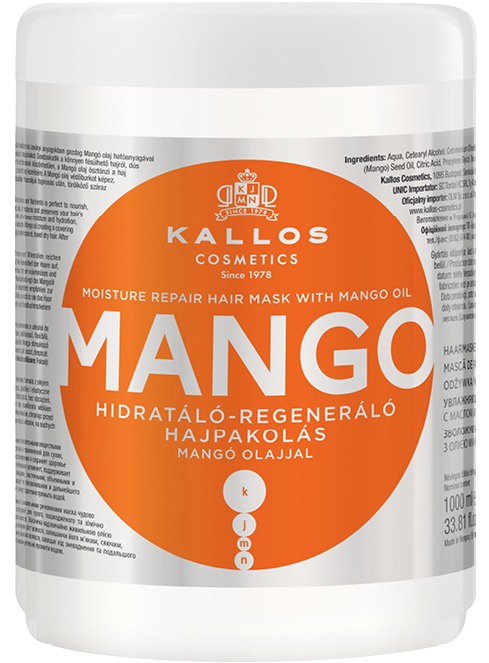 Kallos KJMN Mango Moisture Repair Hair Mask