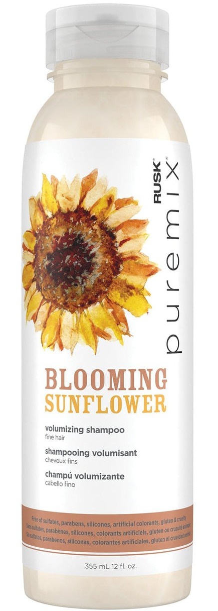 Rusk Puremix Blooming Sunflower Volumizing Shampoo