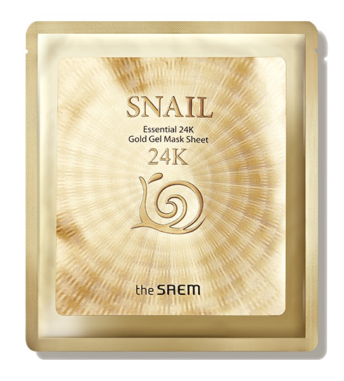 The Saem Snail Essential 24K Gold Gel Mask Sheet