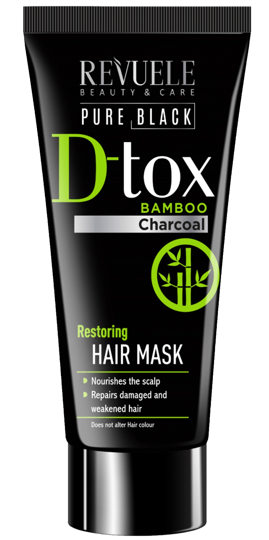 Revuele Pure Black D-Tox Restoring Hair Mask