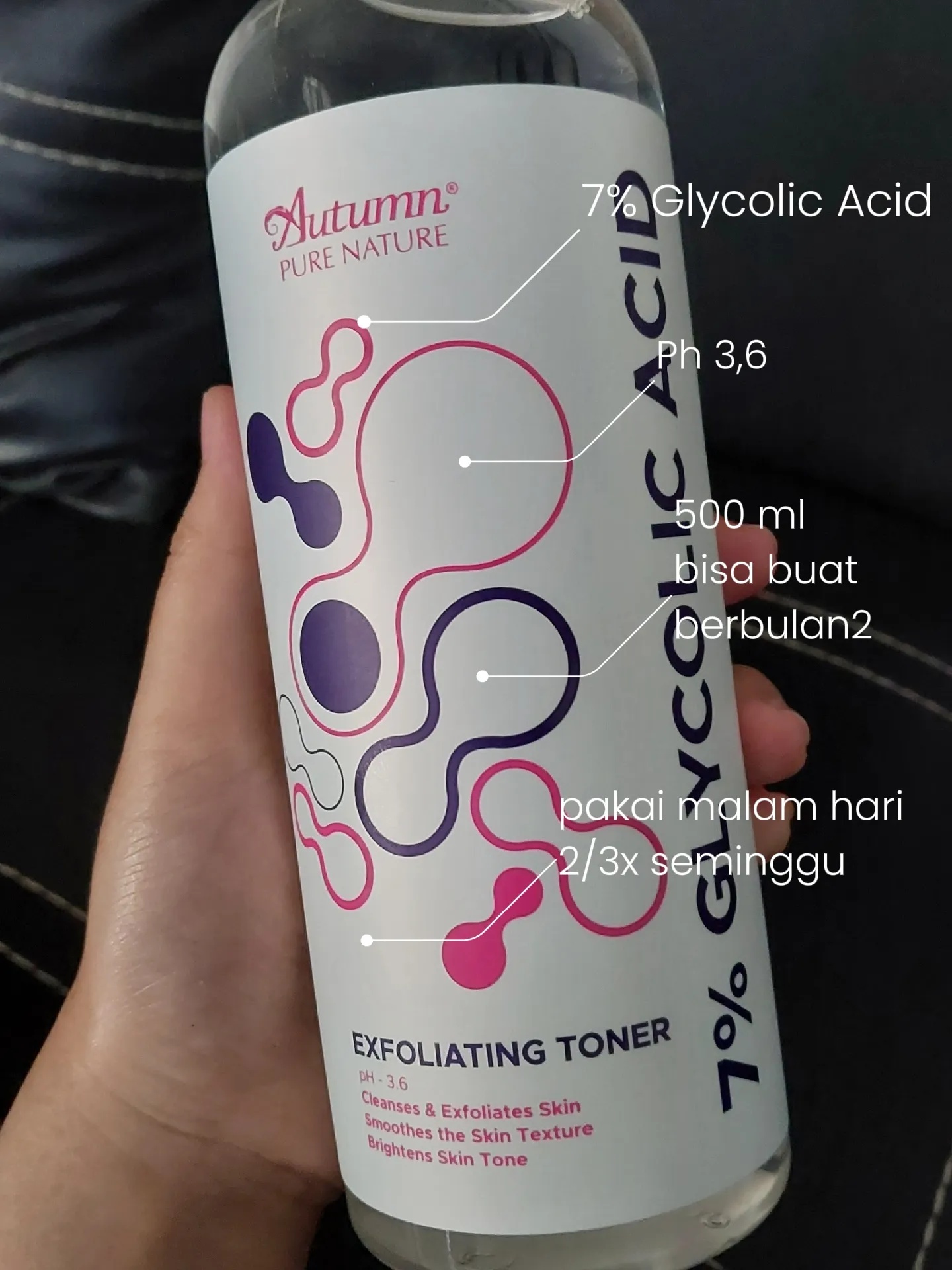 Autumn Glycolic Acid 7% Toning Solution Exfoliating Toner