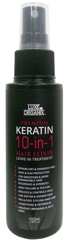 Luxe Organix Keratin 10-in-1 Hair Elixir Leave-in Treatment