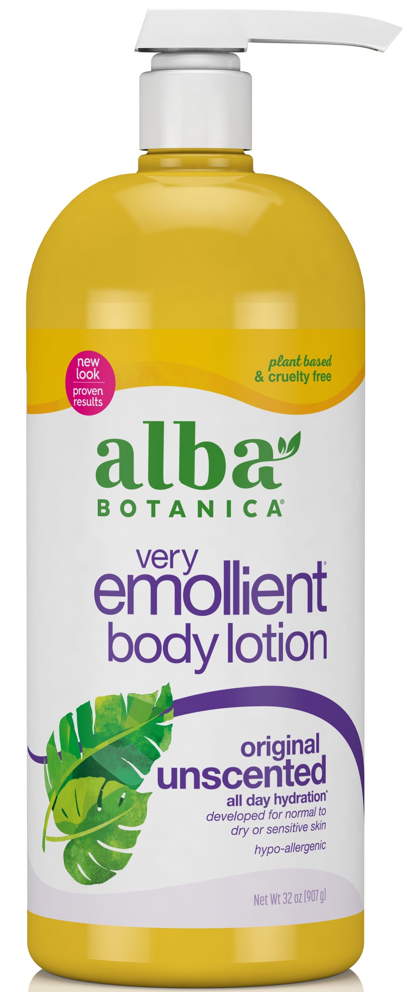 Alba Botanica Very Emollient Unscented Original Body Lotion