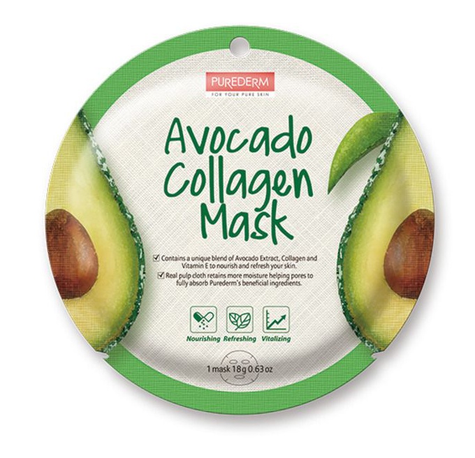 PUREDERM Avocado Collagen Mask