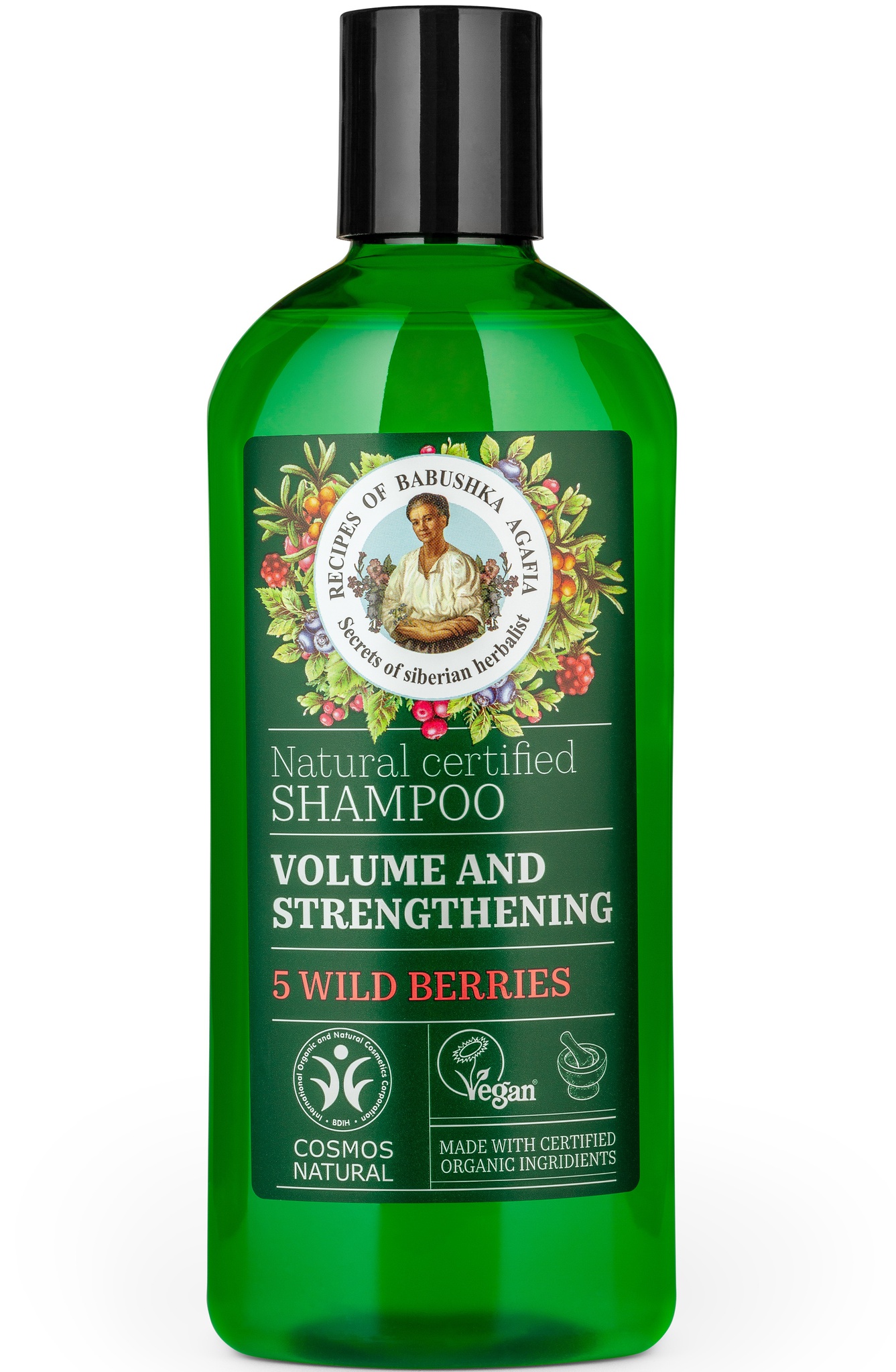 Recipes of Grandmother Agafia Volume & Strengthening 5 Wild Berries  Shampoo