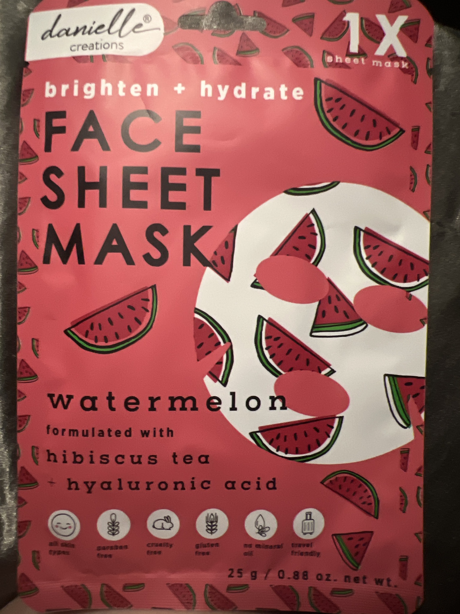 Danielle Creations Brighten + Hydrate Face Sheet Mask