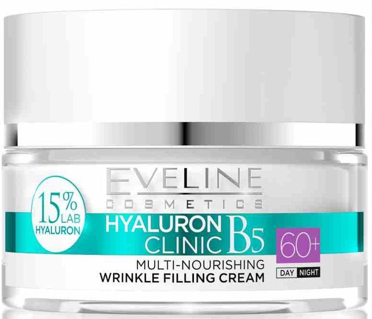 Eveline Hyaluron Clinic Multi-Nourishing Wrinkle Filling Cream 60+