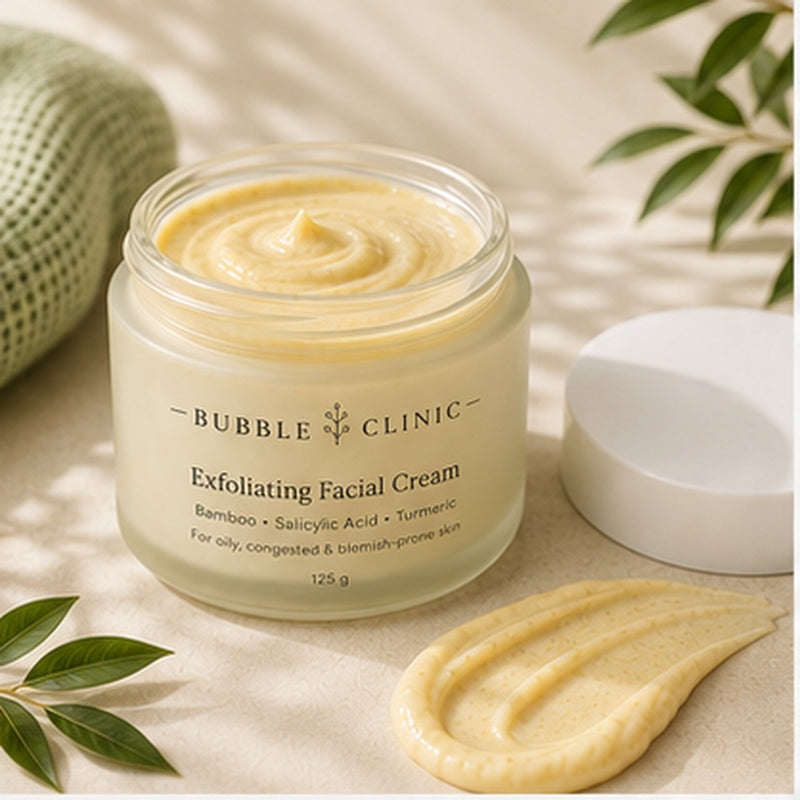 Bubble Clinic Exfoliating Facial Cream Bamboo + Salicylic Acid
