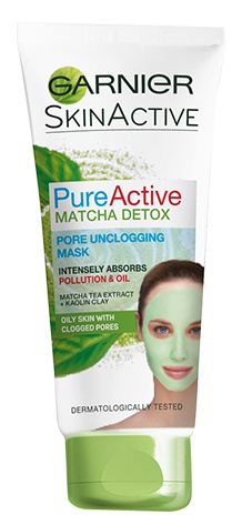 Garnier Pure Active Matcha Detox Pore Unclogging Face Mask