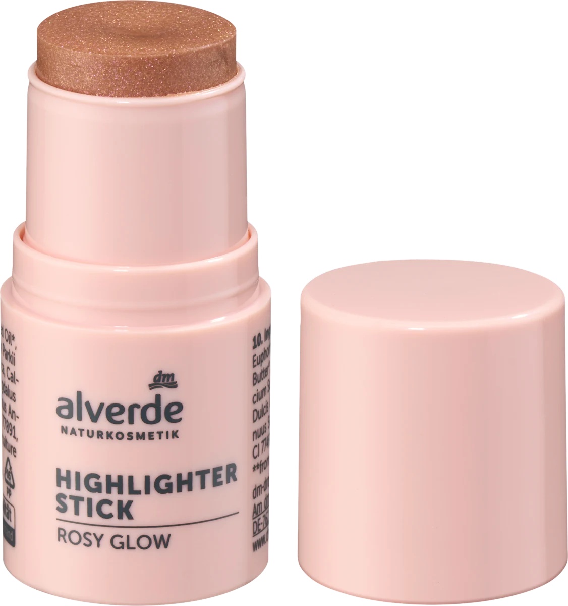 alverde Highlighter Stick 10 Rosy Glow