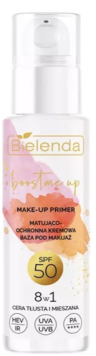 Bielenda Boost Me Up Make-Up Primer 8in1 Mattifying And Protective Cream SPF 50
