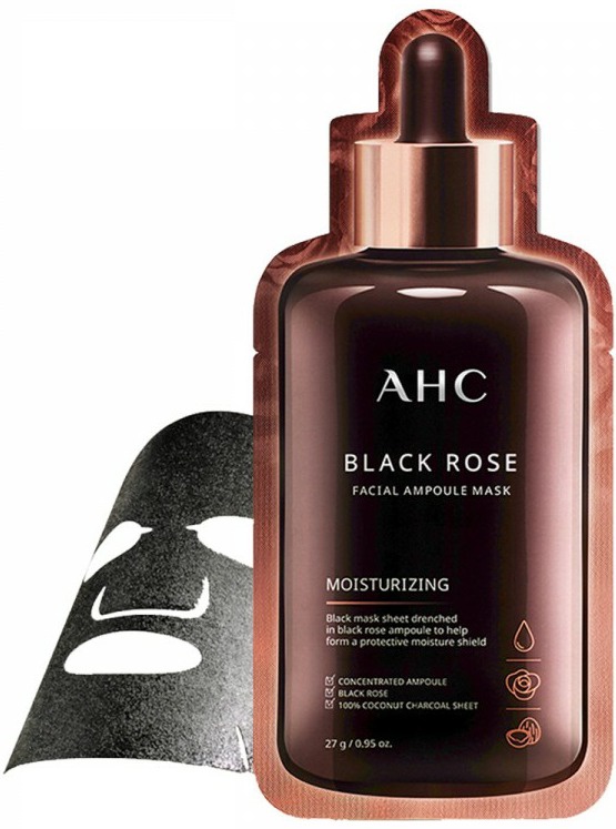 AHC Black Rose Facial Ampoule Mask