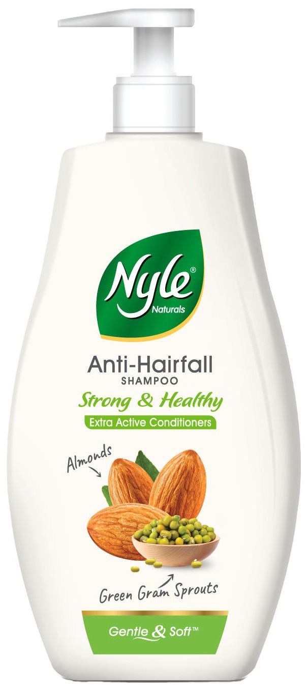 Nyle Strong And Healthy Shampoo With Almond And Green Gram Sprouts