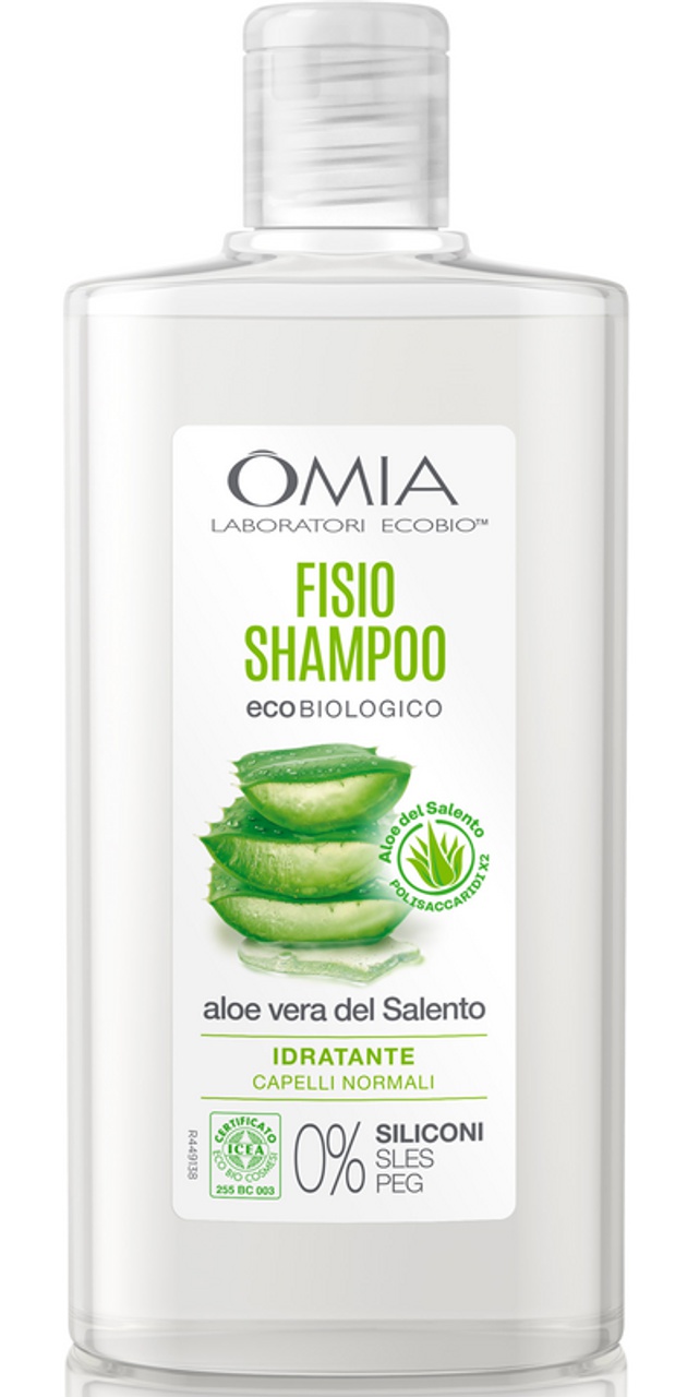 OMIA Fisio Shampoo Eco Biologico Con Aloe Vera Del Salento