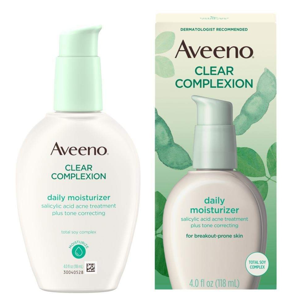Aveeno Clear Complexion Daily Moisturizer For Breakout Prone Skin