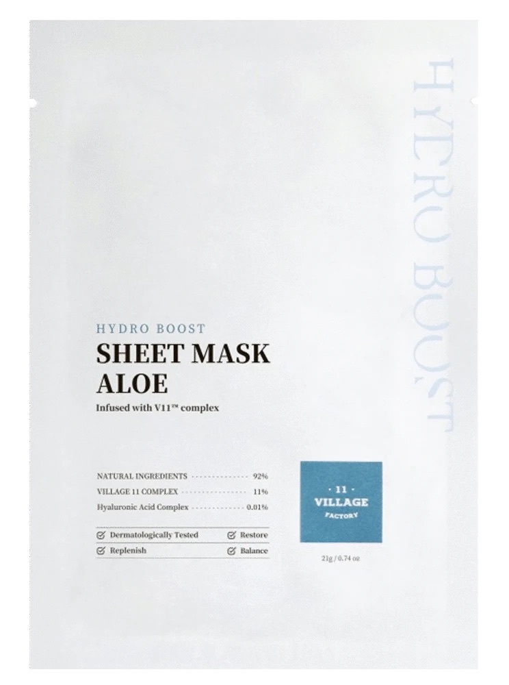 VILLAGE 11 FACTORY Hydro Boost Sheet Mask Aloe