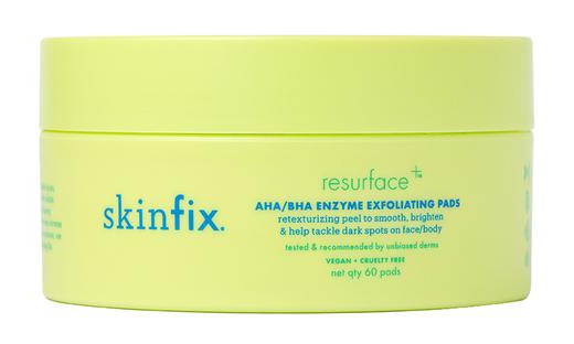 Skinfix Resurface+ AHA/BHA Enzyme Exfoliating Pads For Face And Targeted Body