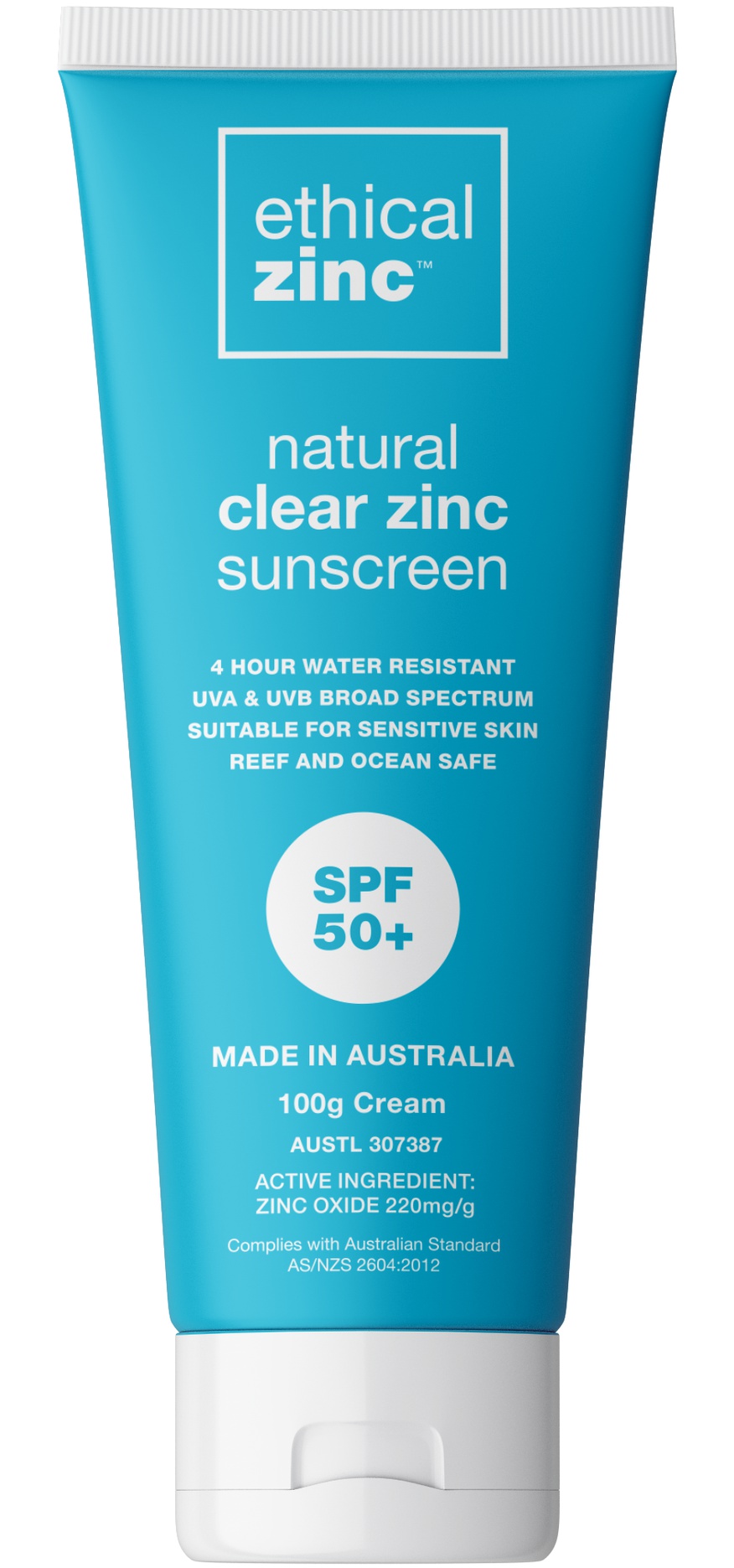 Ethical Zinc SPF 50+ Natural Clear Zinc Sunscreen