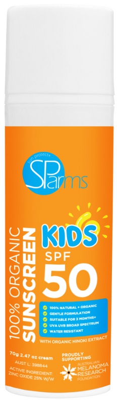 SPARMS 100% Organic Sunscreen - Kids