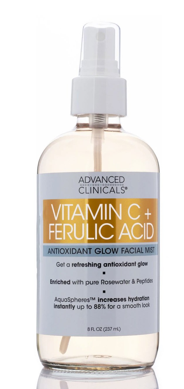 Advanced Clinicals Vitamin C+Ferulic Acid Antioxidant Glow Facial Mist