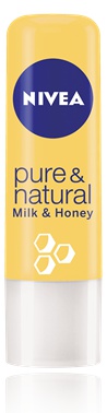 Nivea Pure And Natural Milk And Honey Lip Balm