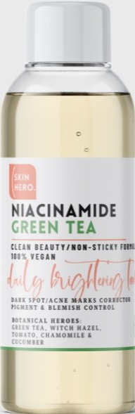 Skin Hero Brightening Daily Toner With Niacinamide + Green Tea