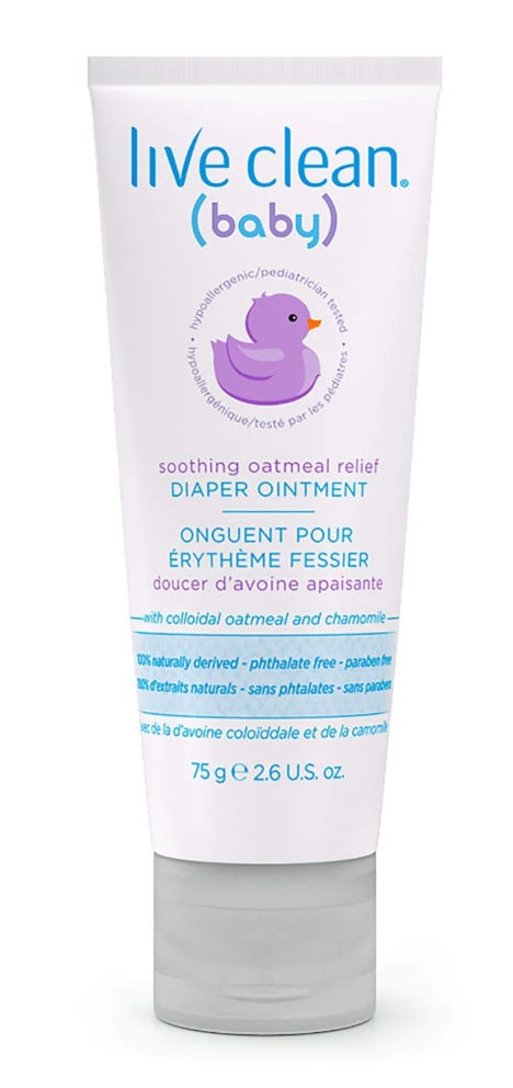 Live Clean Baby Soothing Oatmeal Relief Diaper Ointment