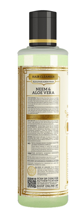 Khadi Natural Neem & Aloe Vera Herbal Hair Cleanser