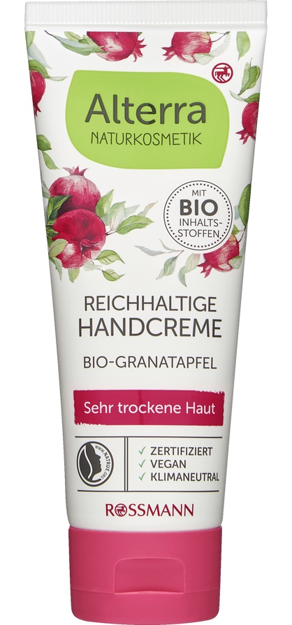 Alterra Reichhaltige Handcreme Bio-Granatapfel