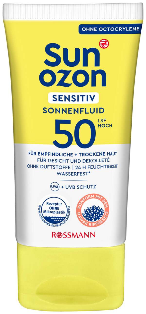 Rossmann Sun Ozon Sonnenfluid 50 LSF Hoch