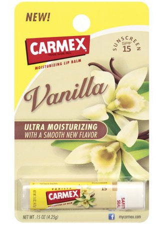 Carmex Vanilla Flavor SPF 15 Moisturizing Lip Balm