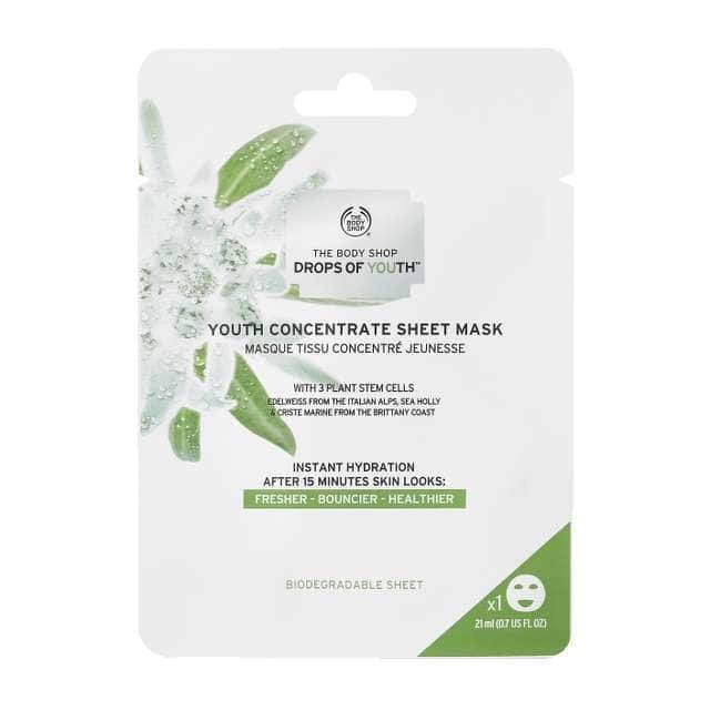 Body Shop Drops Of Youth Concentrate Sheet Mask