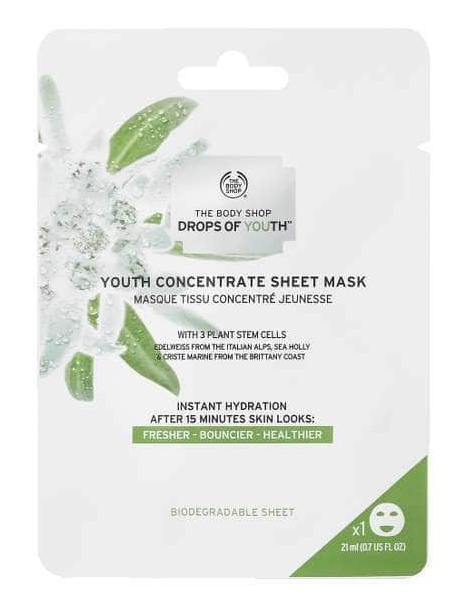 Body Shop Drops Of Youth Concentrate Sheet Mask