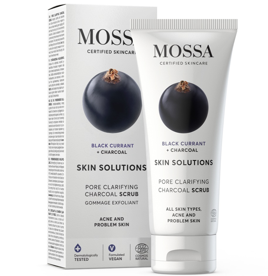 Mossa Skin Solutions Pore Clarifying Charcoal Scrub