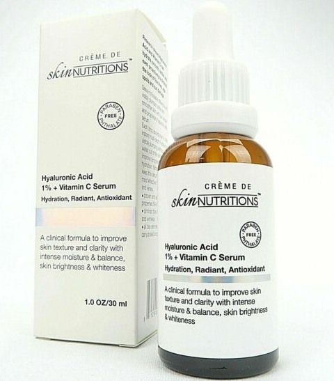 Crème De Skin Nutritions Hyaluronic Acid 1% + Vitamin C Serum