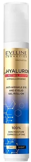 Eveline Bio Hyaluron 3x Retinol System Anti-Wrinkle Eye And Eyelid Gel Roll-On