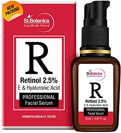 St. Botanica Retinol 2.5% + E & Hyaluronic Acid Professional Facial Serum