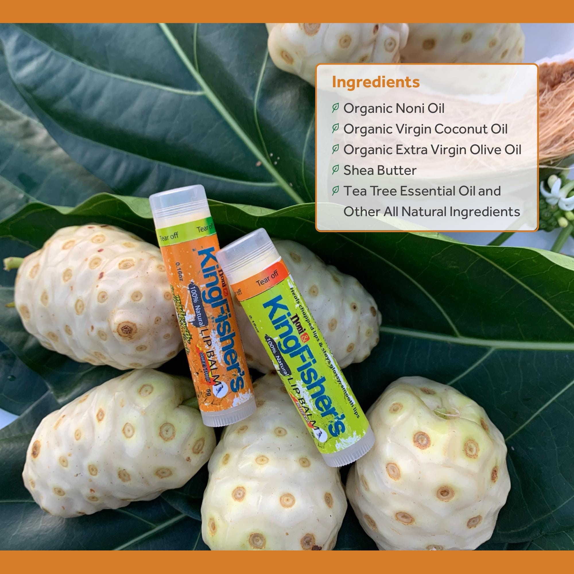 Noni & Kingfisher's Sweet Fruit Lip Balm