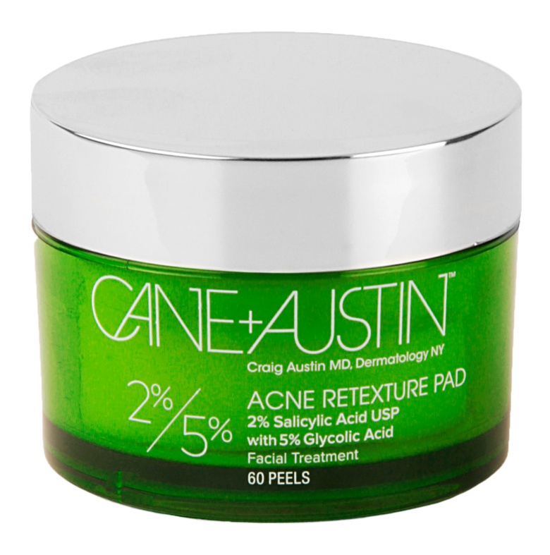 Cane + Austin Acne Retexture Pad 5% Glycolic Acid And 2% Salicylic Acid