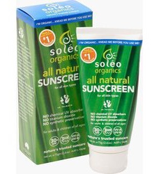 Soléo Organics All Natural SPF 30+ Cream