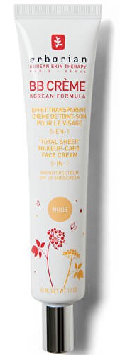 Erborian BB Creme Korean Formula Total Sheer Makeup-Care Face cream 5-in-1