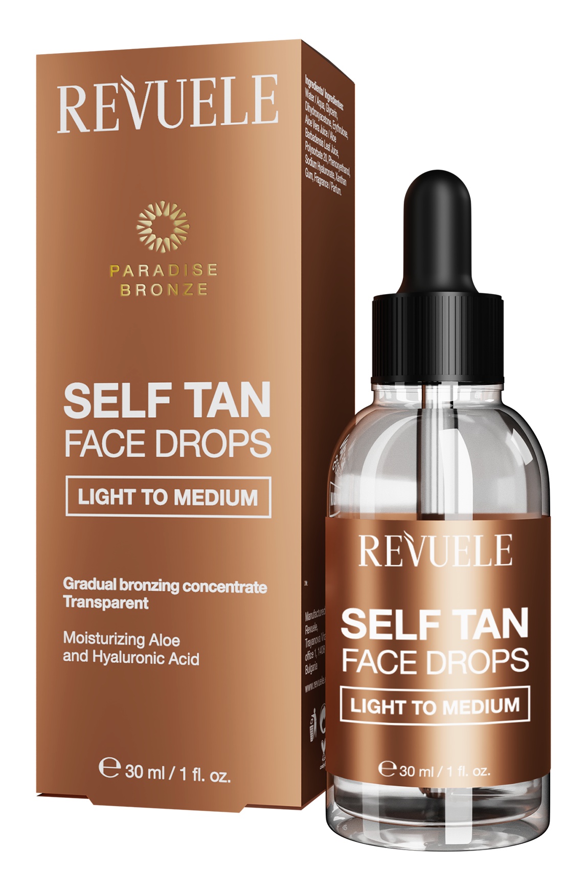 Revuele Self Tan Face Drops