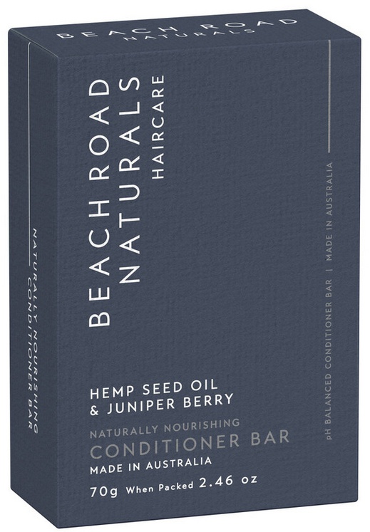 Beach Road Naturals Hemp Seed Oil & Juniper Berry Naturally Nourishing Conditioner Bar