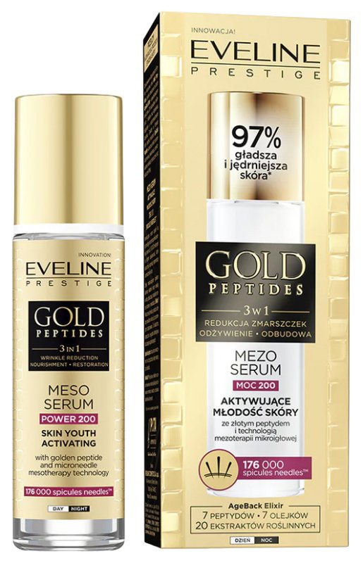 Eveline Gold Peptides 3 In 1 Mezo Serum Power 200