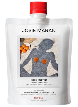 Josie Maran Topless Tangerine - Whipped Argan Oil Refillable Firming Body Butter Jar