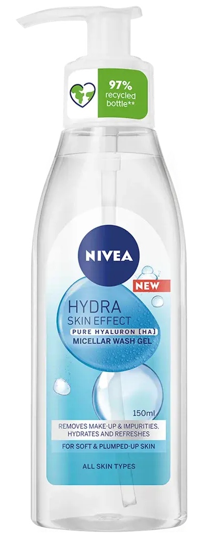 Nivea Hydra Skin Effect Pure Hyaluron Micellar Wash Gel