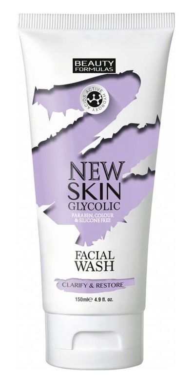 Beauty Formulas New Skin Glycolic Facial Wash